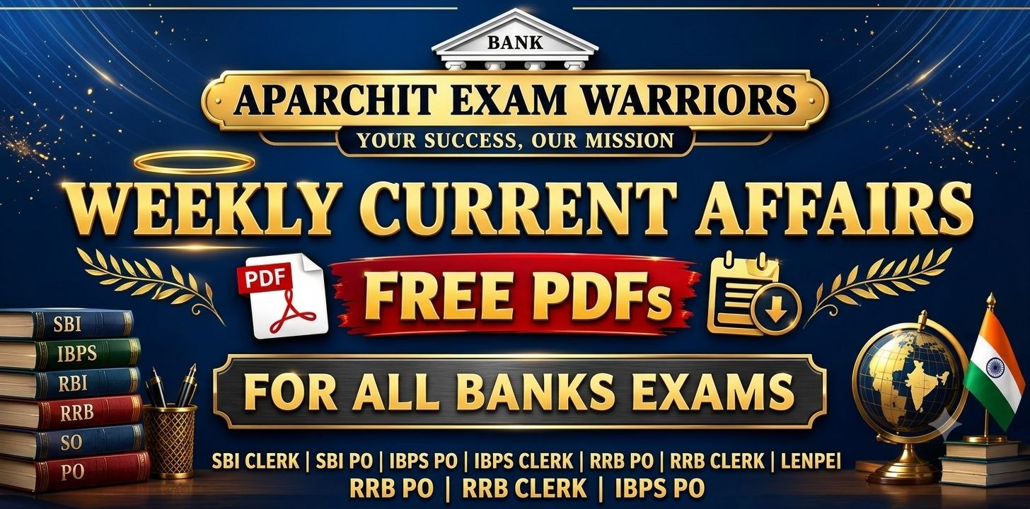 Weekly Current Affairs Free pdf