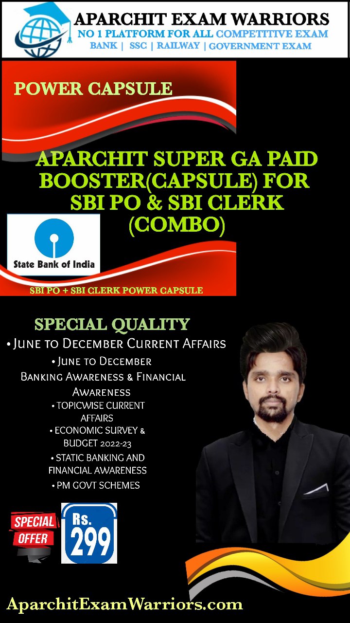 APARCHIT SUPER GA SBI PO & CLERK BOOSTER (CAPSULE) PDF